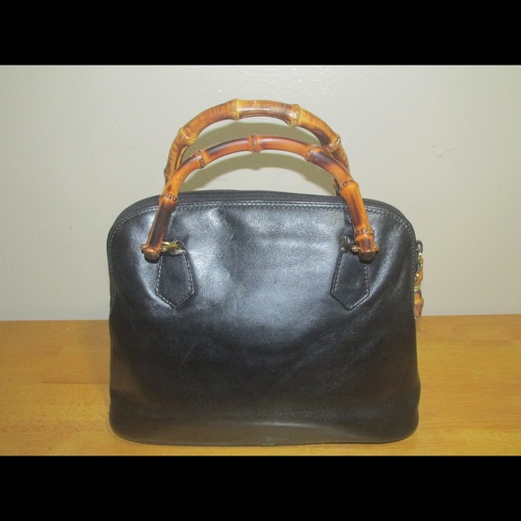 vintage gucci bamboo handbag